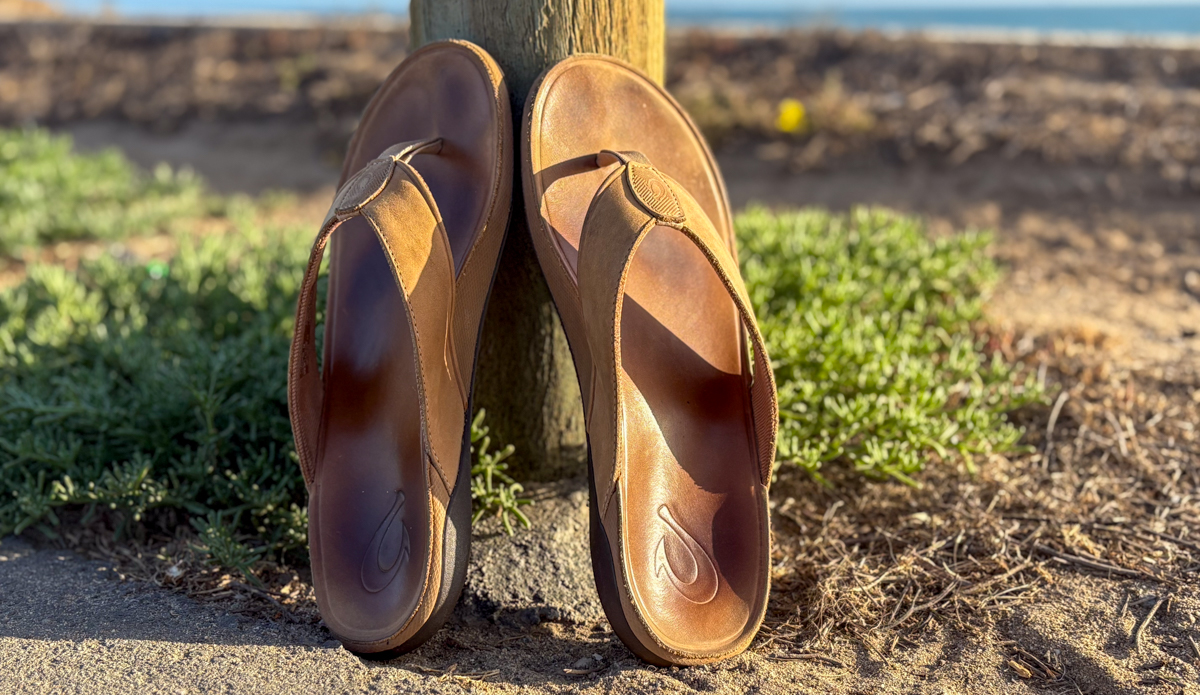 Olukai Tuahine Flip Flops in the sun