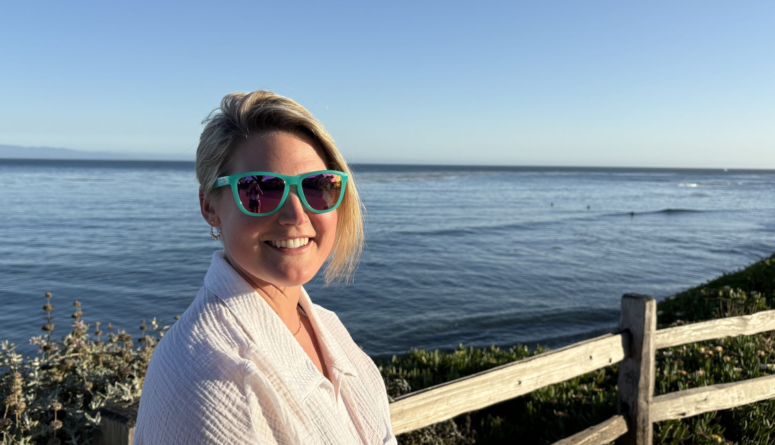 Knockaround Premium Sport Sunglasses by the water