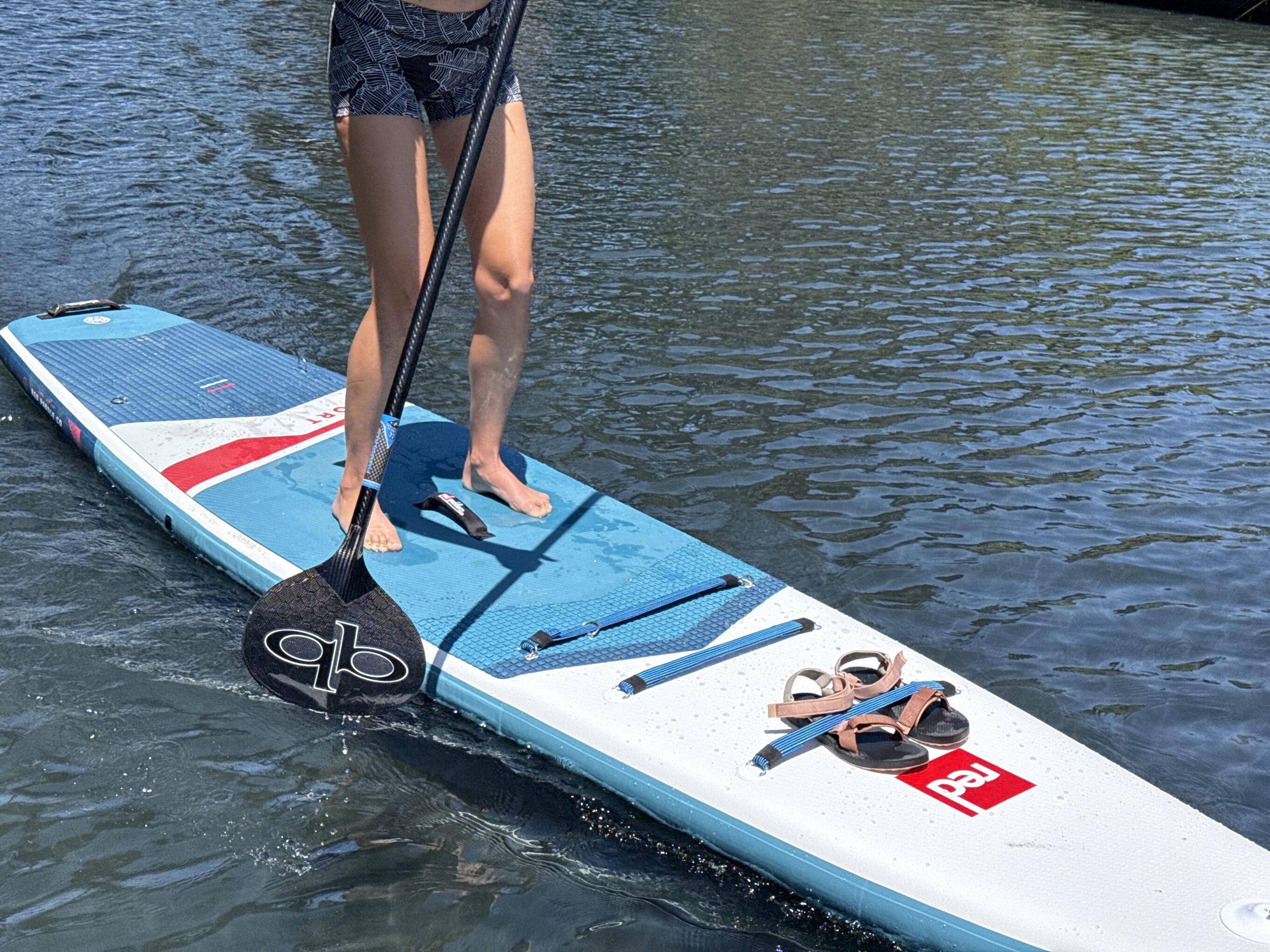 paddling with a QuickBlade paddle 