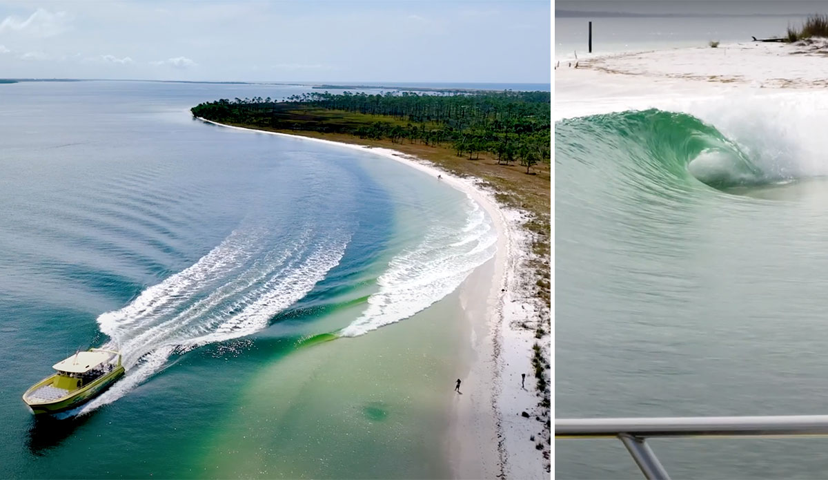 Boat makes perfect waves in Florida