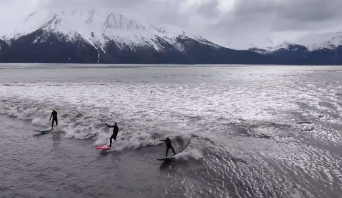 Jamie O'Brien on Alaska tidal bore