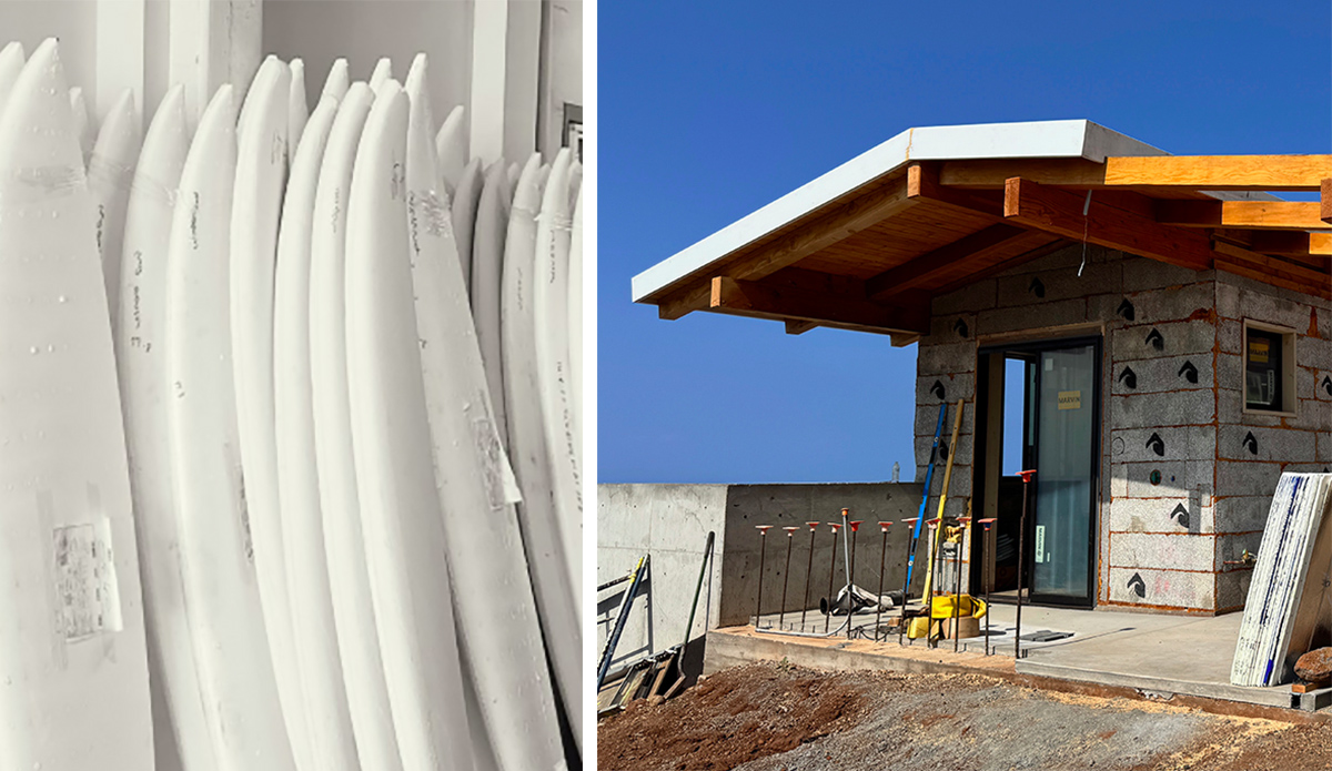 Surf Block Maui Is Turning Surfboard Scraps Into Building Materials