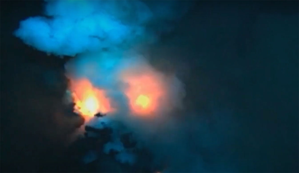 Underwater volcano