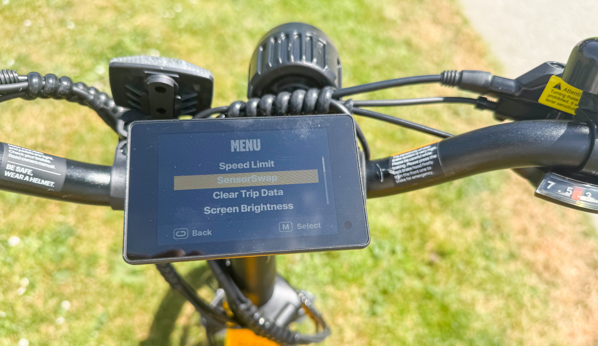 Sensorswap on the Velotric Fold 1 Plus electric bike