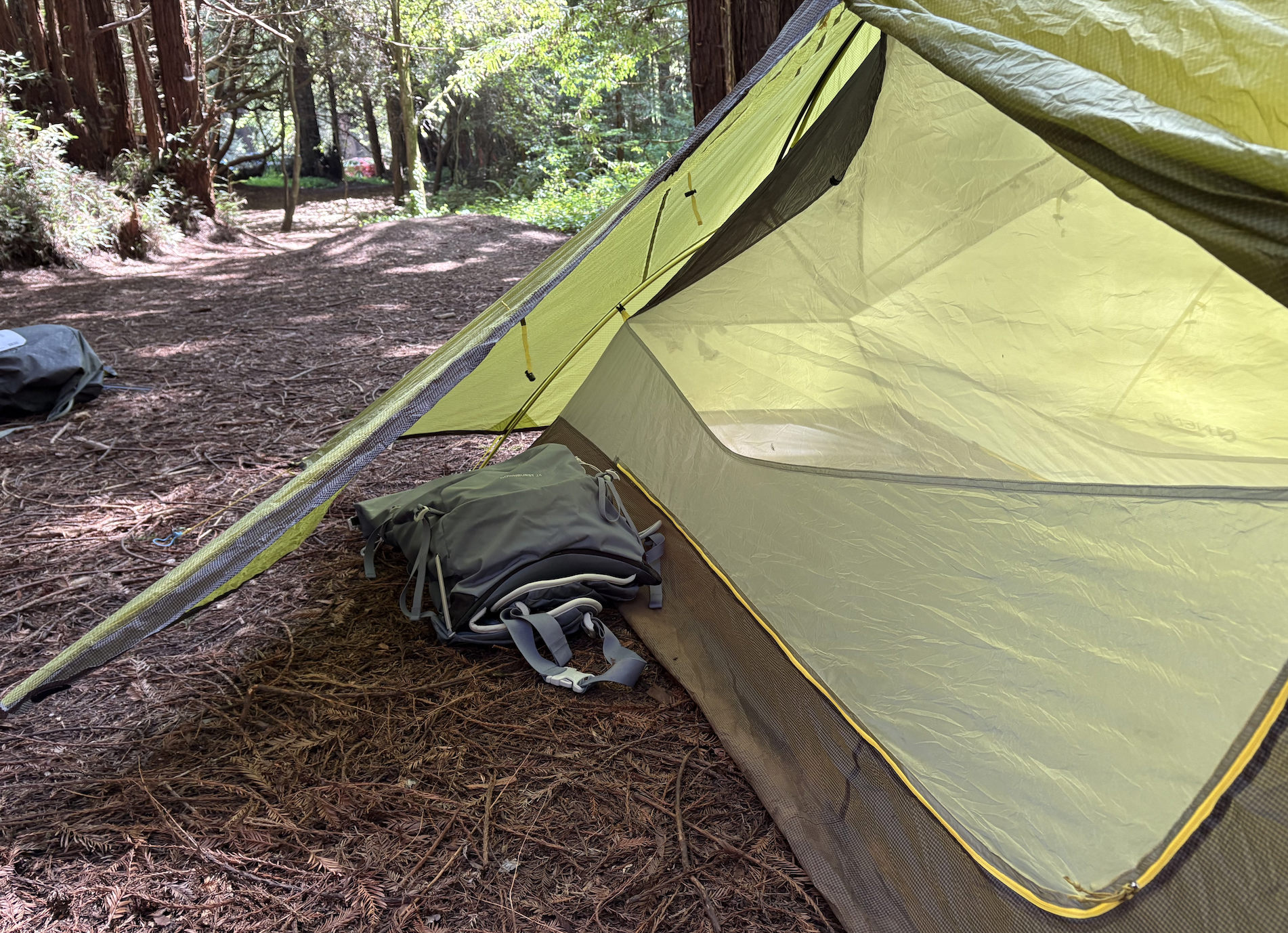 vestibule on a tent