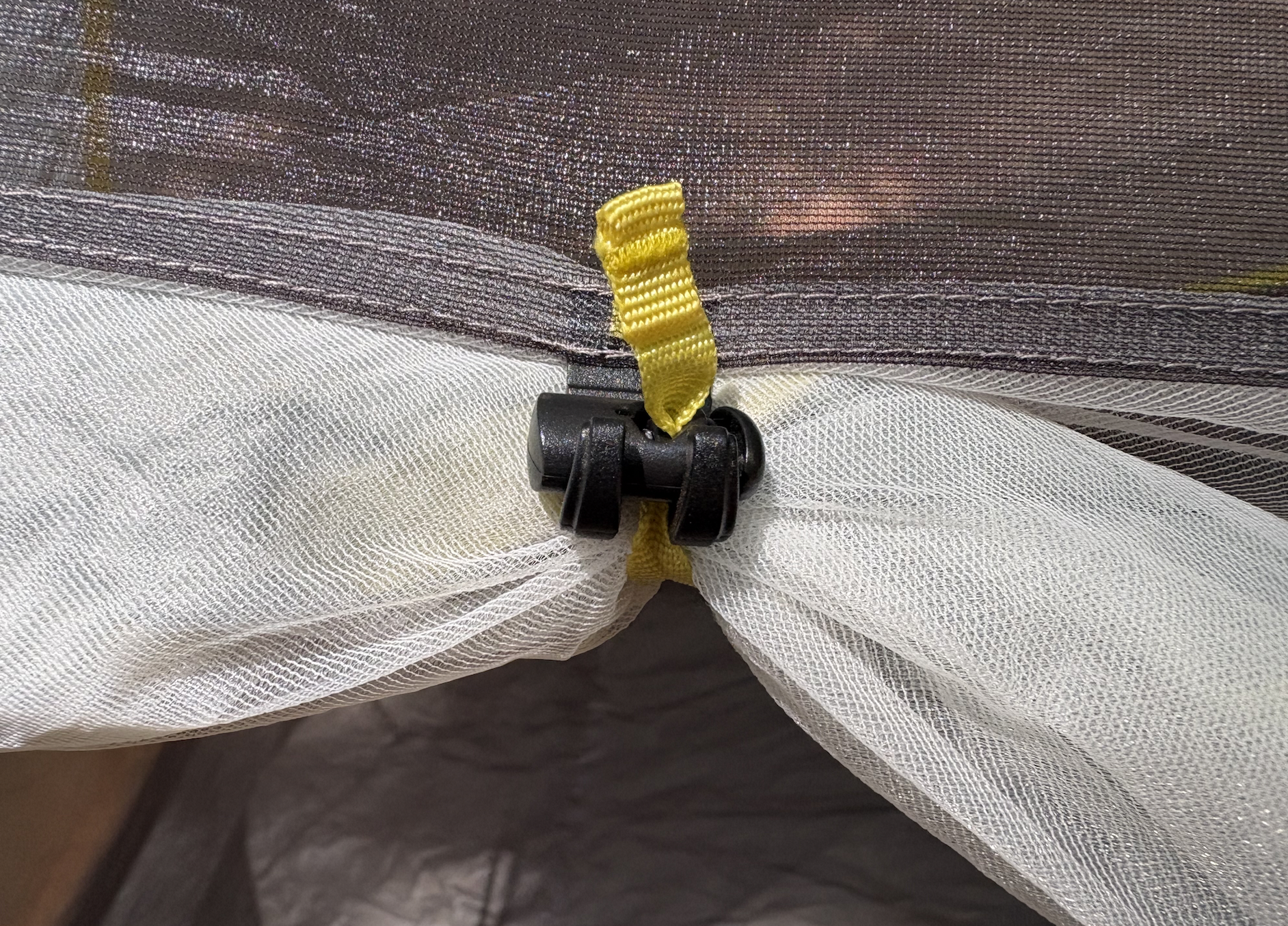 attachment on a tent