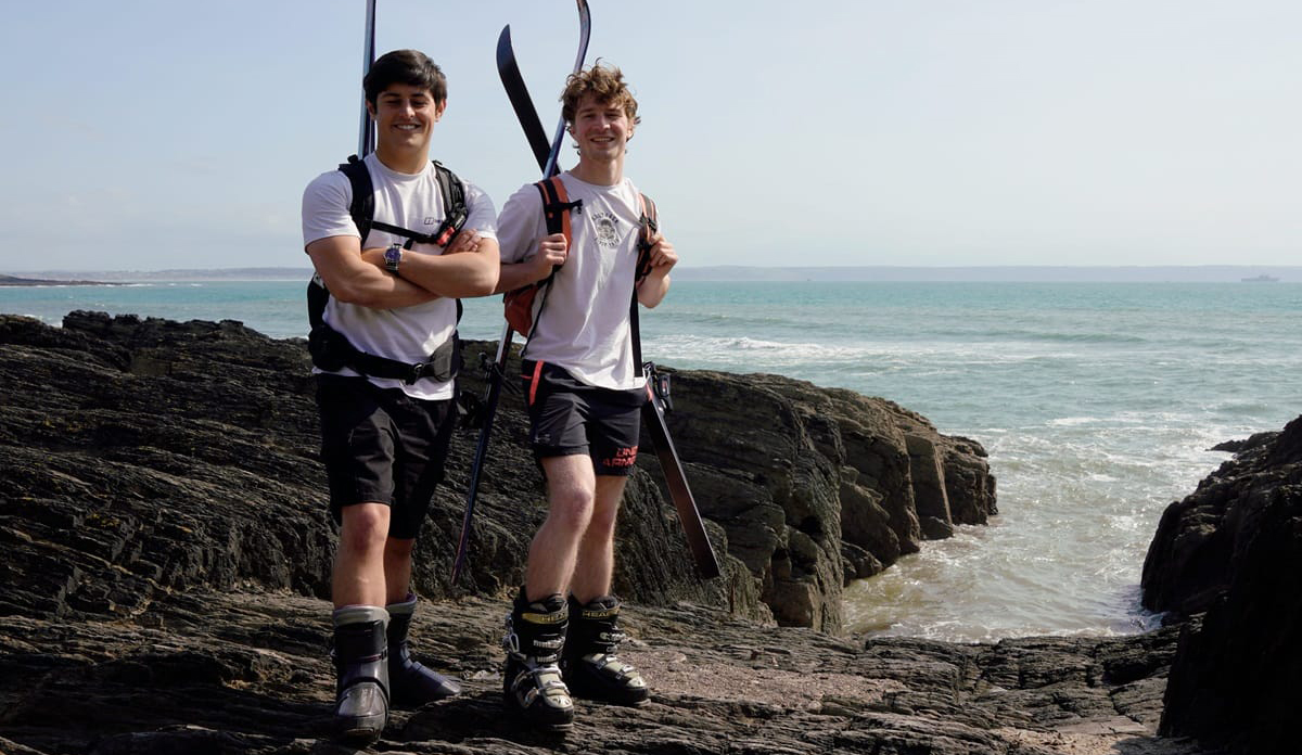 Two Men Are Walking 800 Miles in Ski Boots from the UK to France