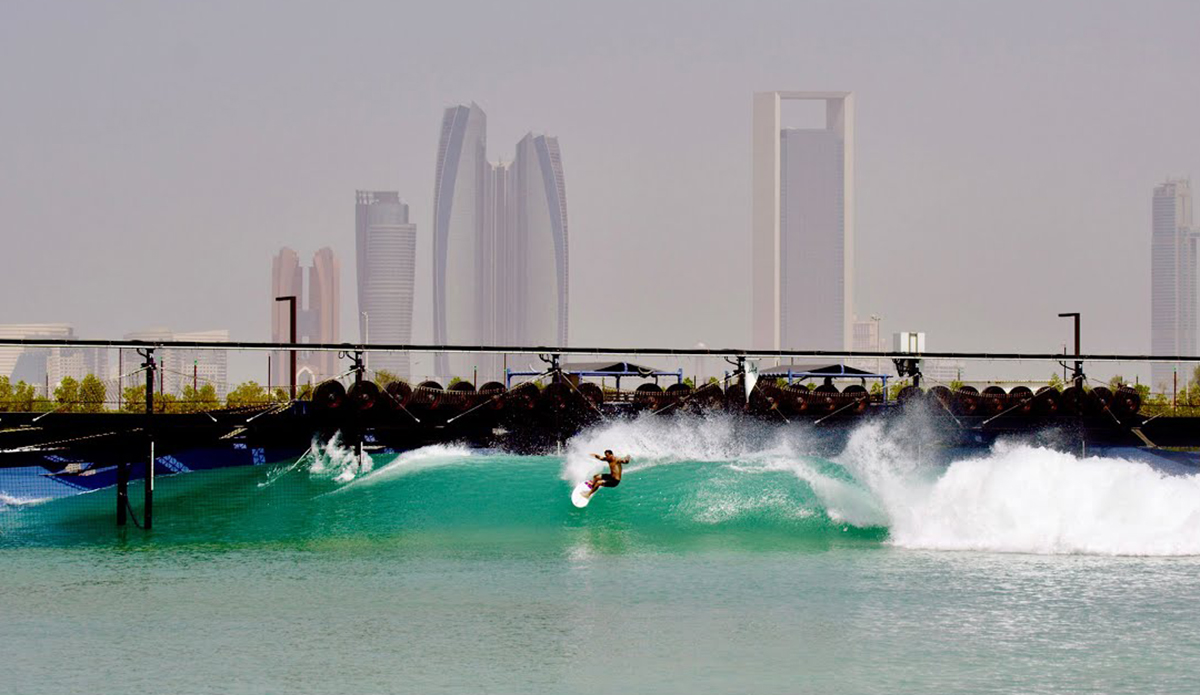 This Is Morgan Maassen's Gorgeous Look at Surfing the Abu Dhabi Wave Pool
