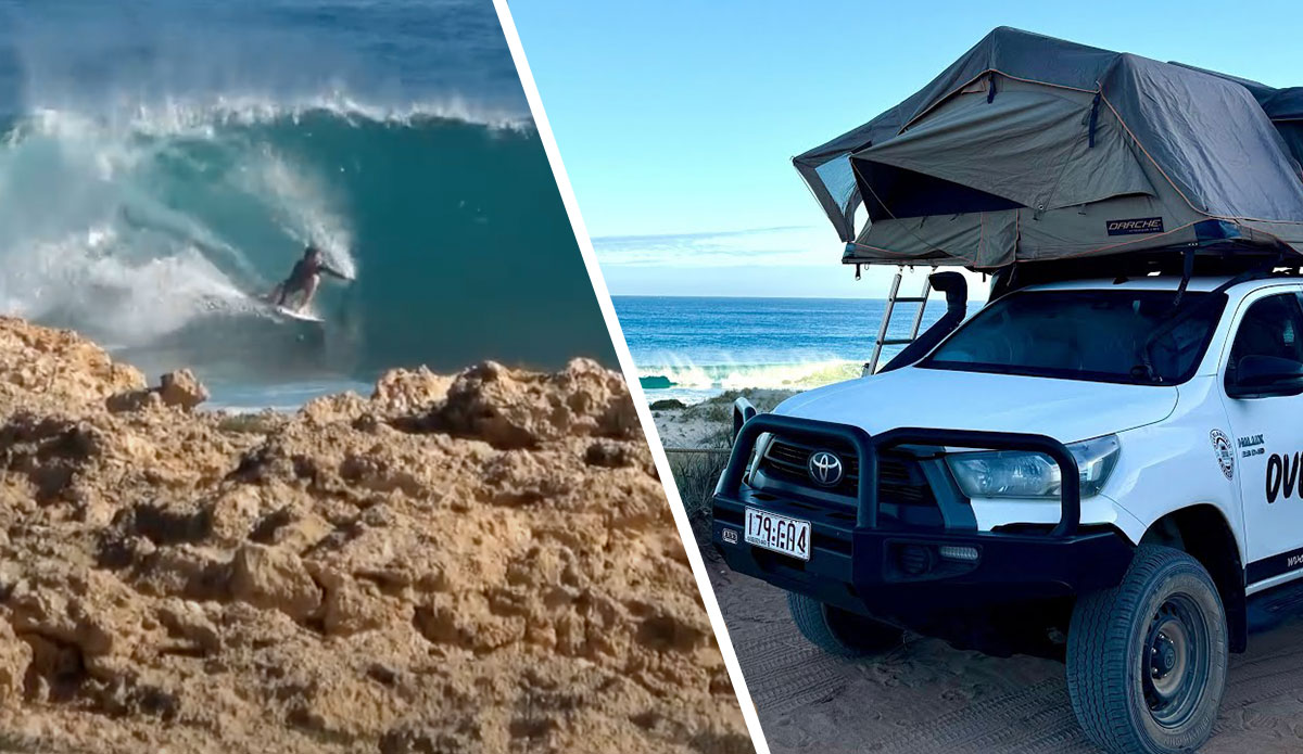 Nate Florence surfing