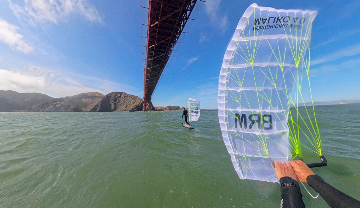 BRM Maliko parawing under the golden gate bridge