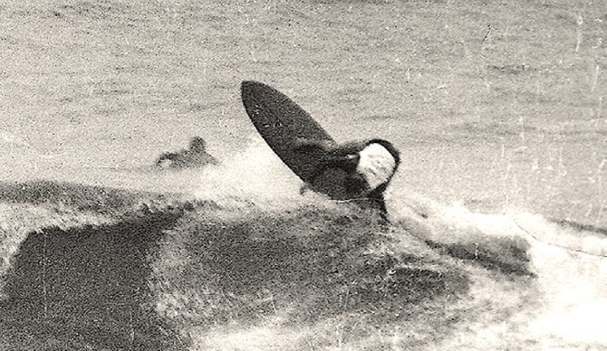 Rusty riding his first creation in a High School contest. Photo: Rusty Preisendorfer