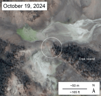Hydrothermal explosion caused new hole at Yellowstone National Park