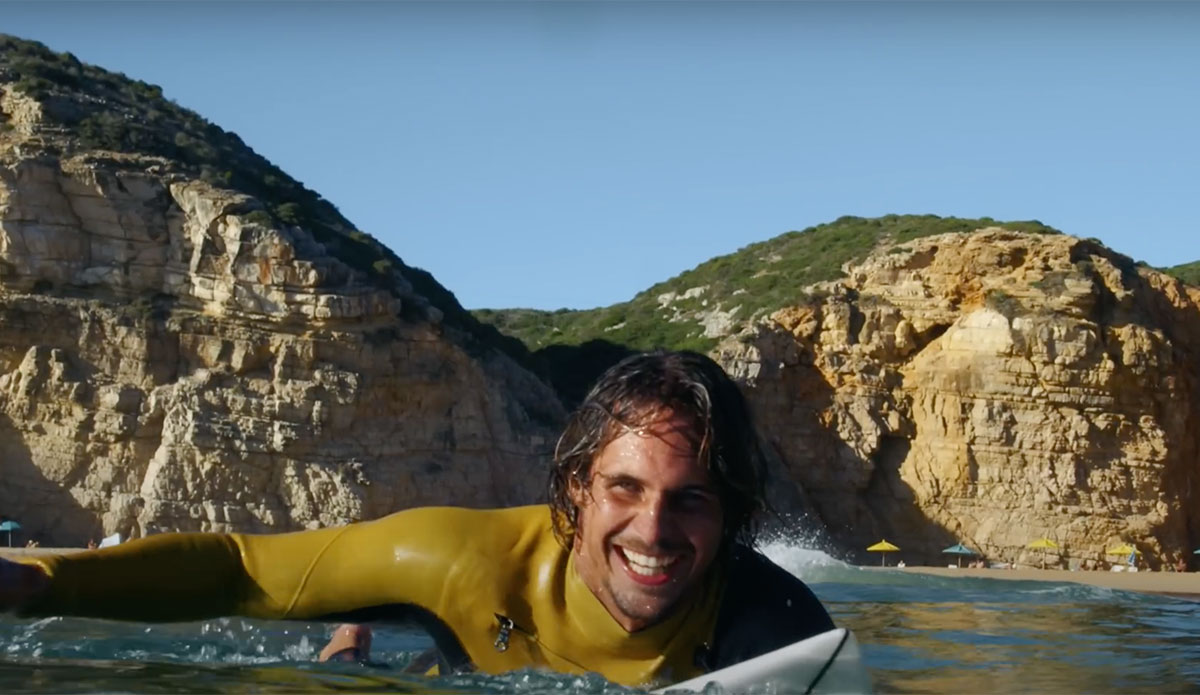 Nic von Rupp surfing