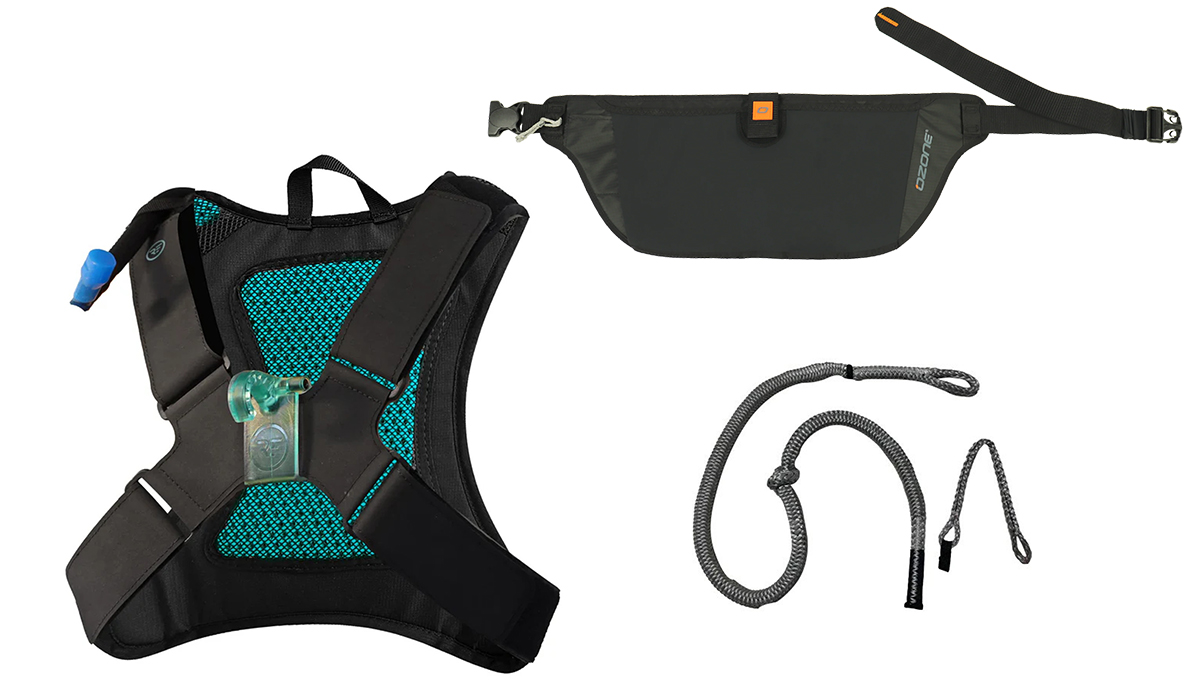 parawing accessories - chest harness, waist belt and harness line