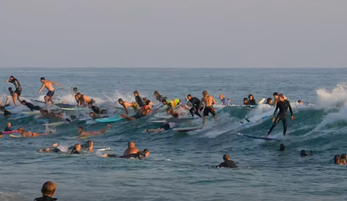 Slamarack is an event where surfers embrace chaos. Photo: Brent Weldon // YouTube