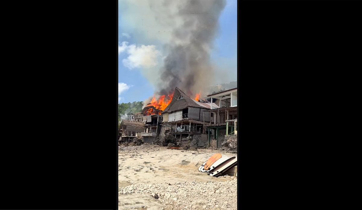 Buildings at Bali's Bingin Beach Catch Fire Amid Government Destruction Orders