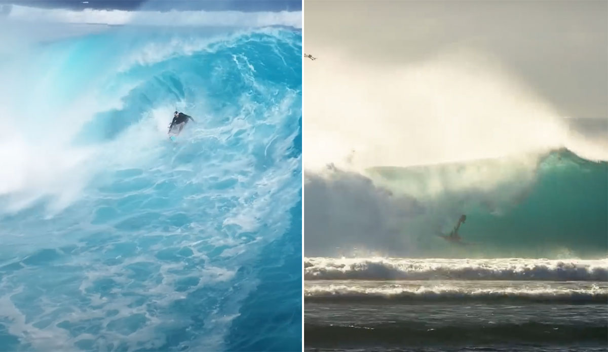 Jamie O'Brien surfing Cloudbreak