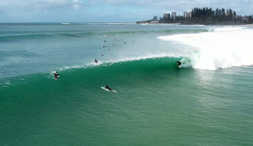 5 Minutes of Drone Footage Shows Kirra Absolutely Cooking