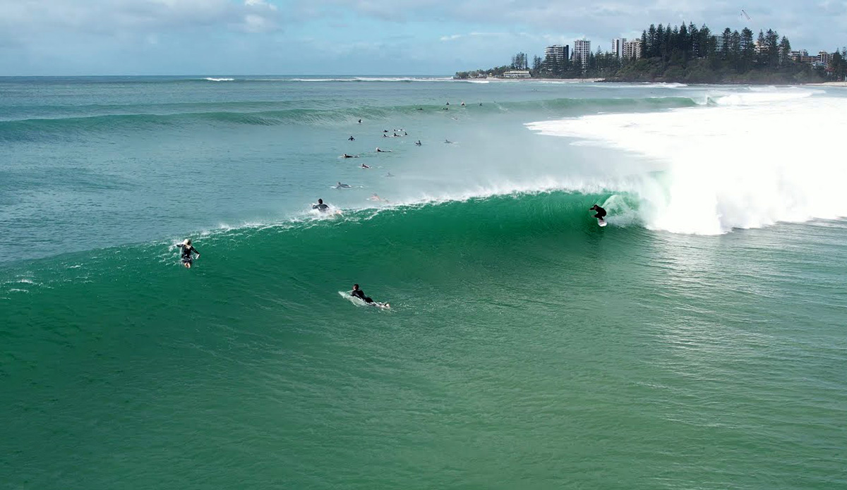 5 Minutes of Drone Footage Shows Kirra Absolutely Cooking