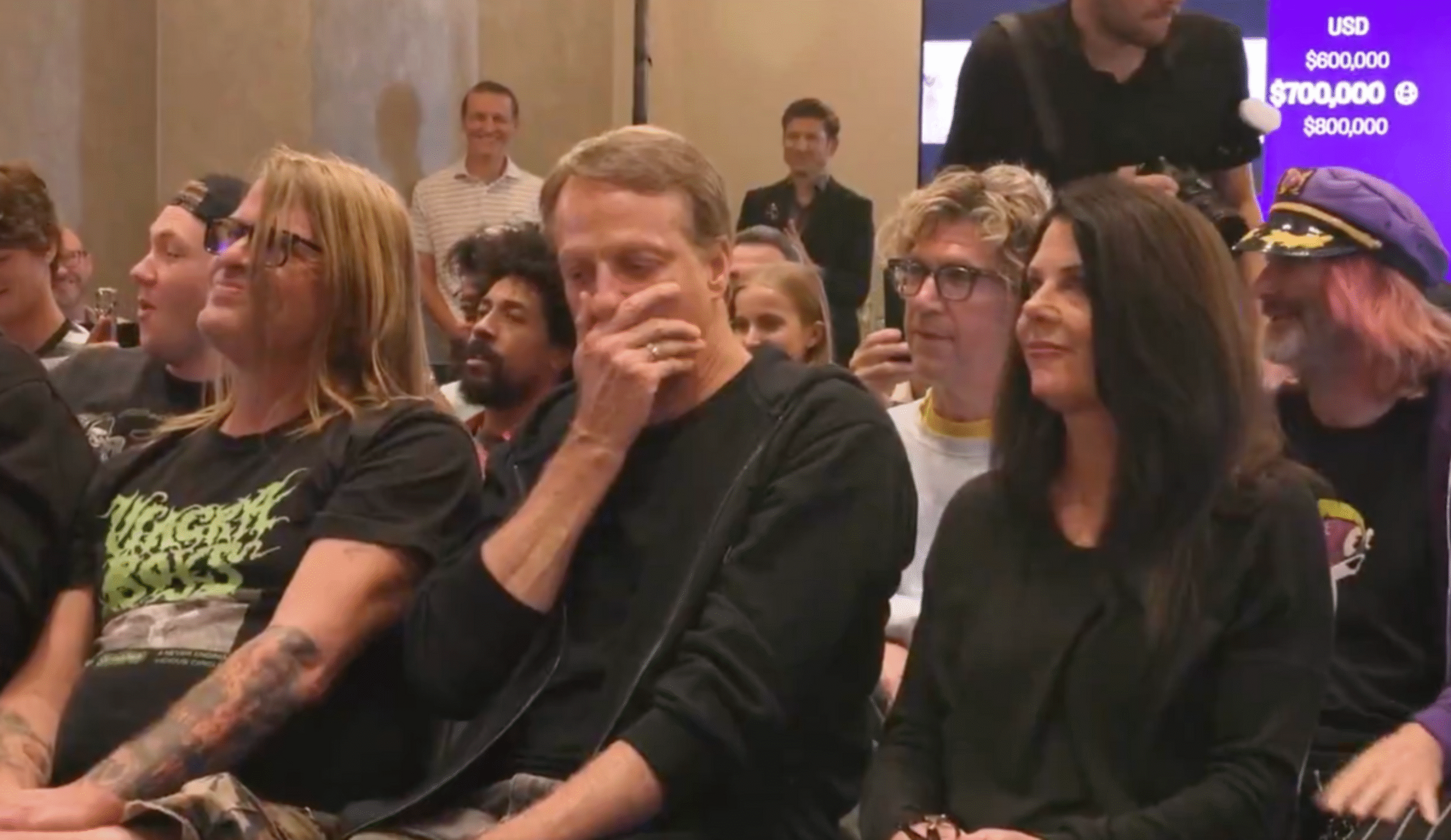 Tony Hawk after his 900 skateboard sold for $1.15 million.