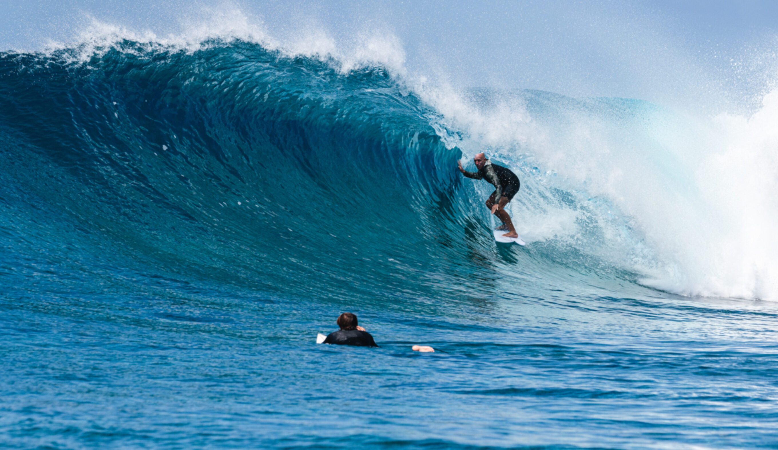 Keith Teboul surfing