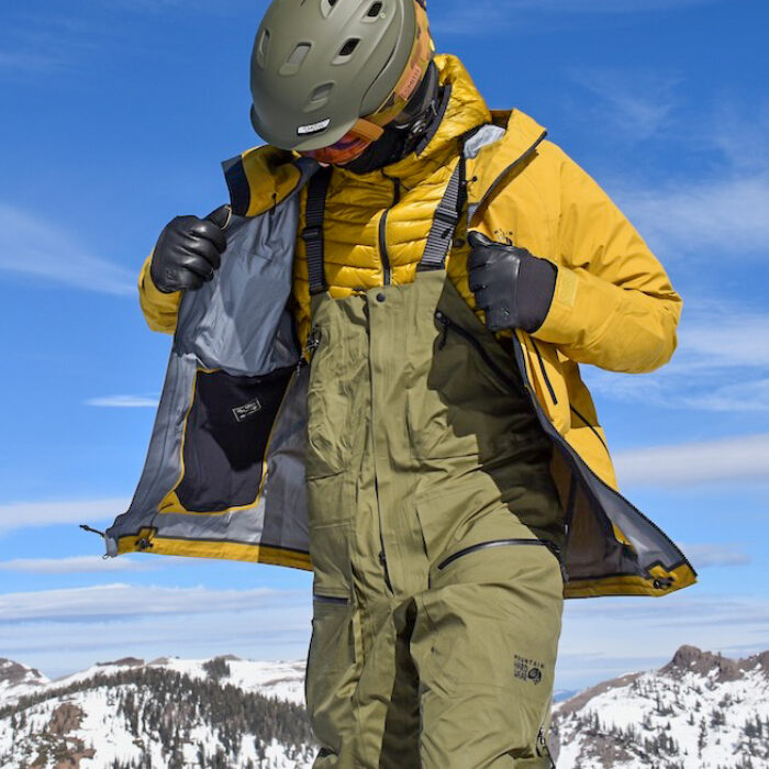 Full view Mountain Hardwear High Exposure Bibs