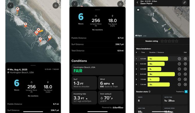 Rip Curl Search GPS3 App screenshots