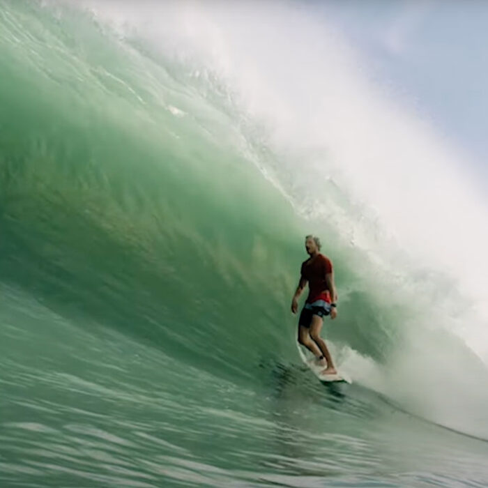 Matt Bromley surfing