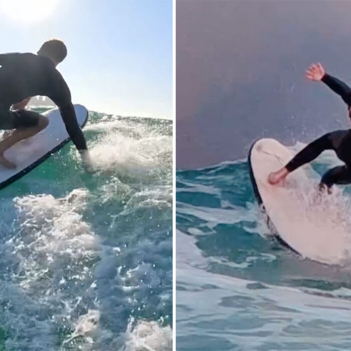 Cam Scott finless surfing