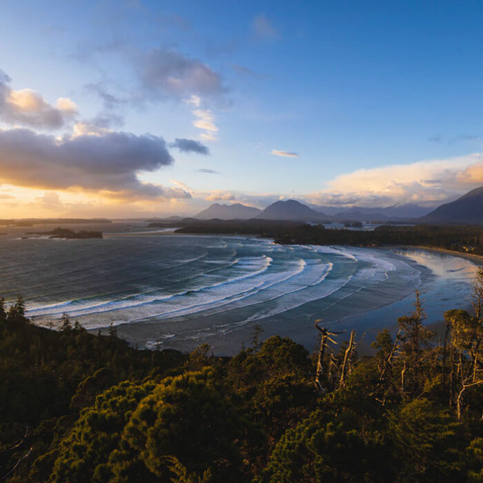 Tofino Chesterman's beach at sunset