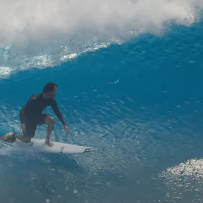 Jordy Smith surfing Cloudbreak