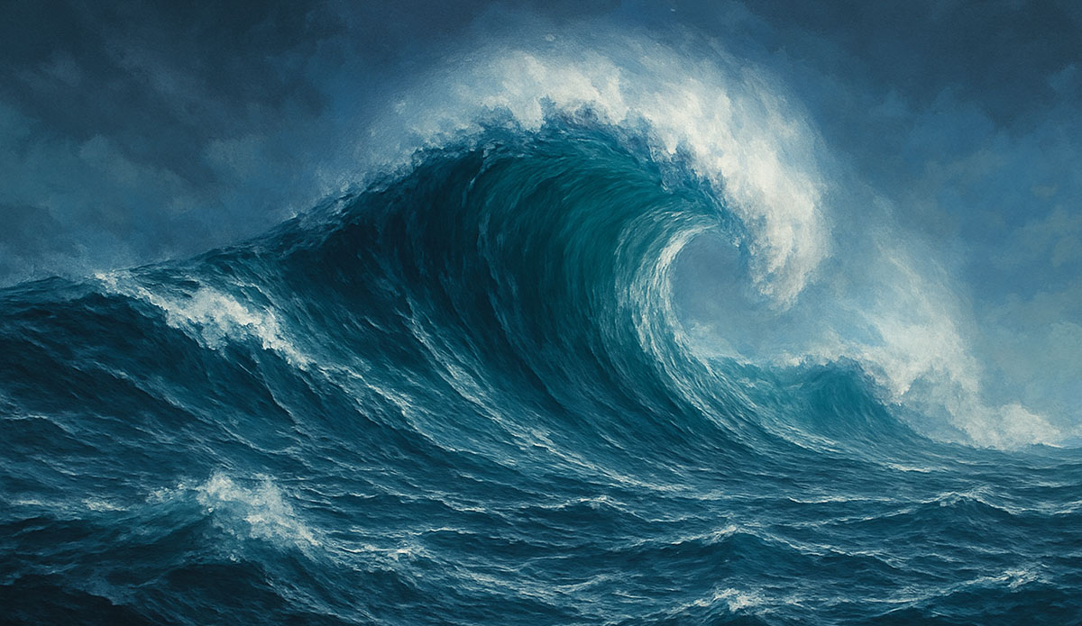 rogue waves in rough ocean