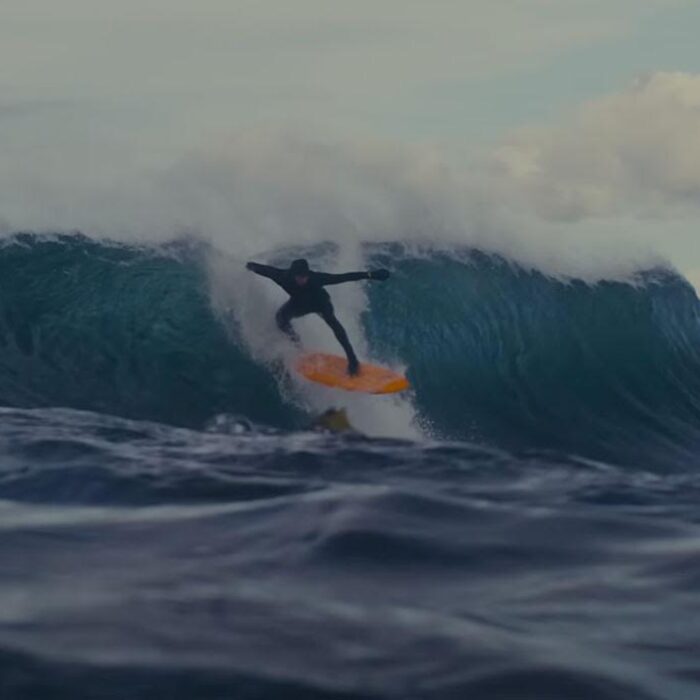 Kyle Thiermann surfing on Vancouver Island