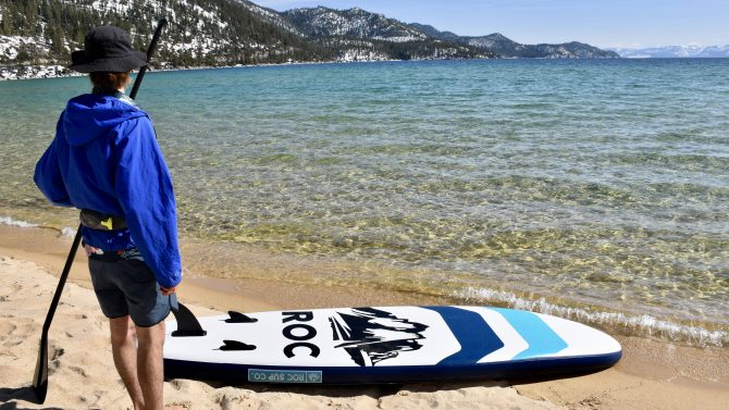 paddling the roc kahuna lake tahoe