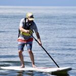 Nick B paddling on Lake Tahoe
