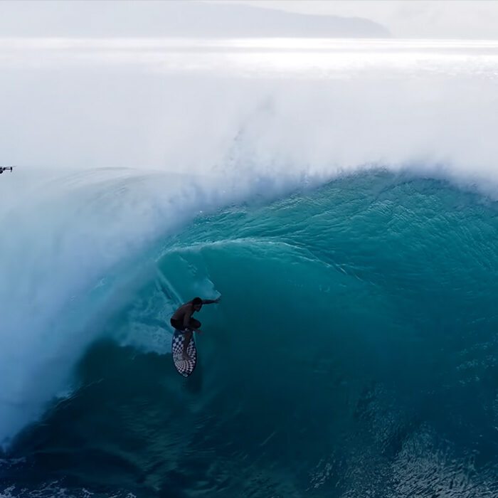 Koa Rothman surfing Pipeline