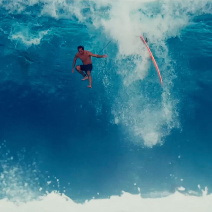 Eli Olson falling at Pipeline