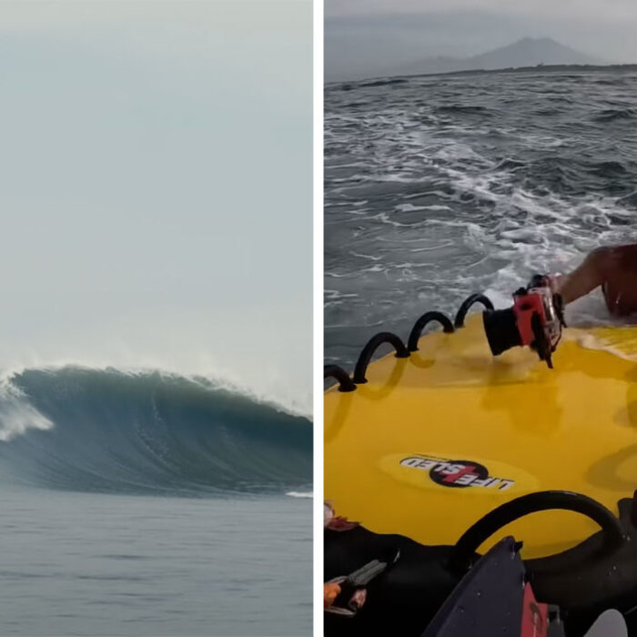 Kai Lenny surfing and saving a water photographer in El Salvador