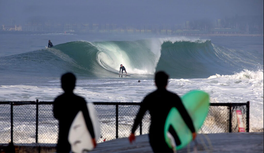 Surfers Were Treated to Some Big, Fast Barreling Waves in Los Angeles This Week
