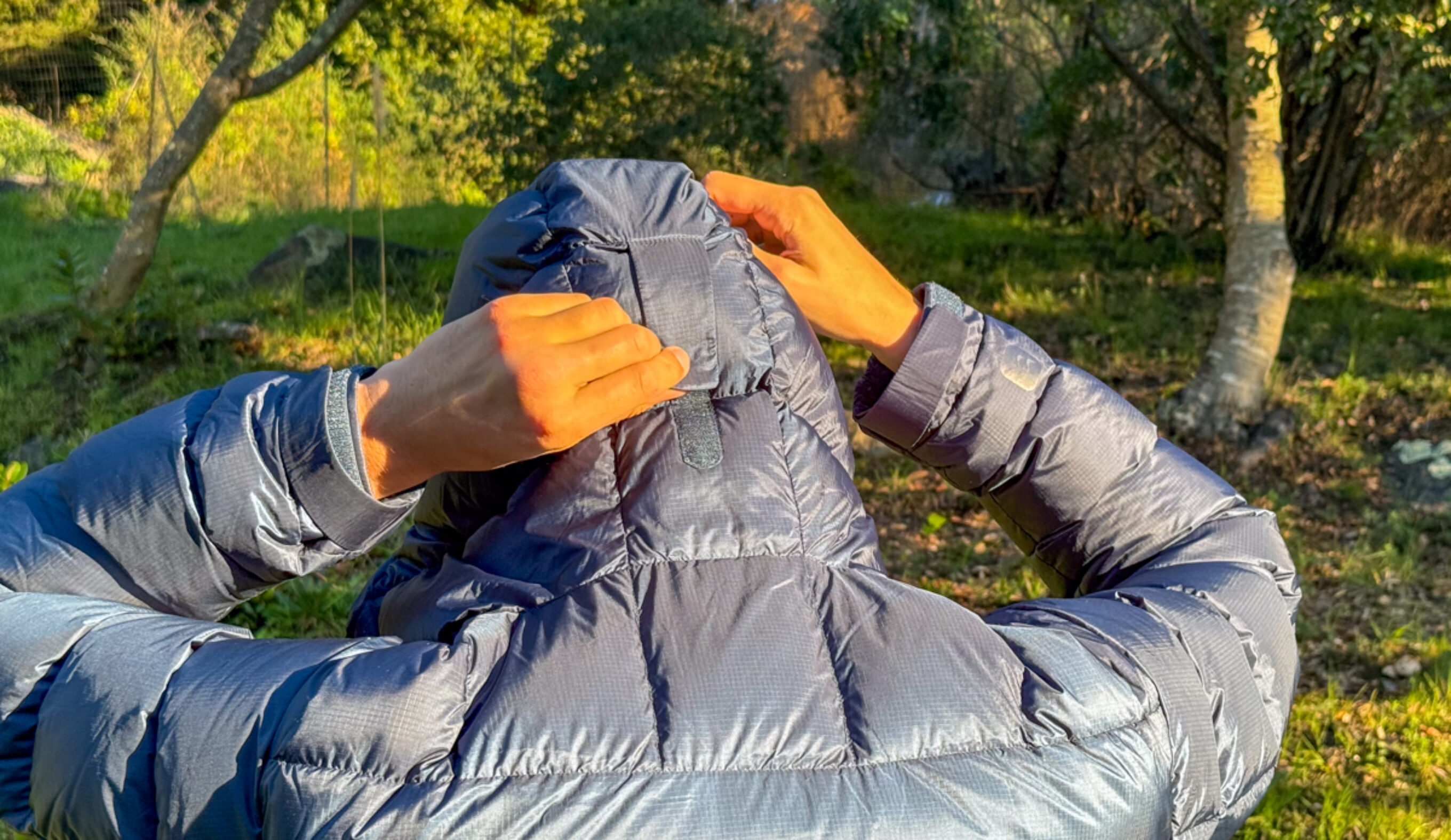 Rab Neutrino Pro adjustable hood velcro