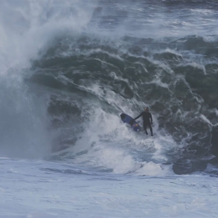 Kai Lenny surfing Riley's slab in Ireland