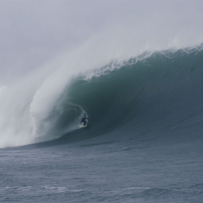 Gearoid Mcdaid surfing at Mullaghmore