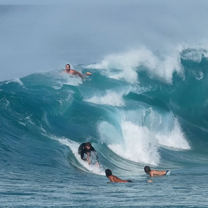 Nate Florence surfing the "Gurgle slab" in Hawaii