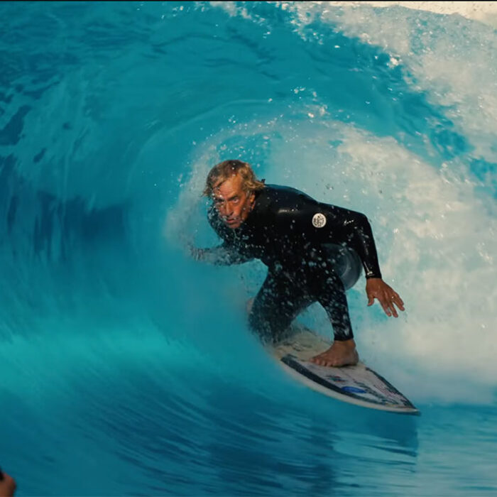 Tom Curren surfing at the Wavegarden Lab