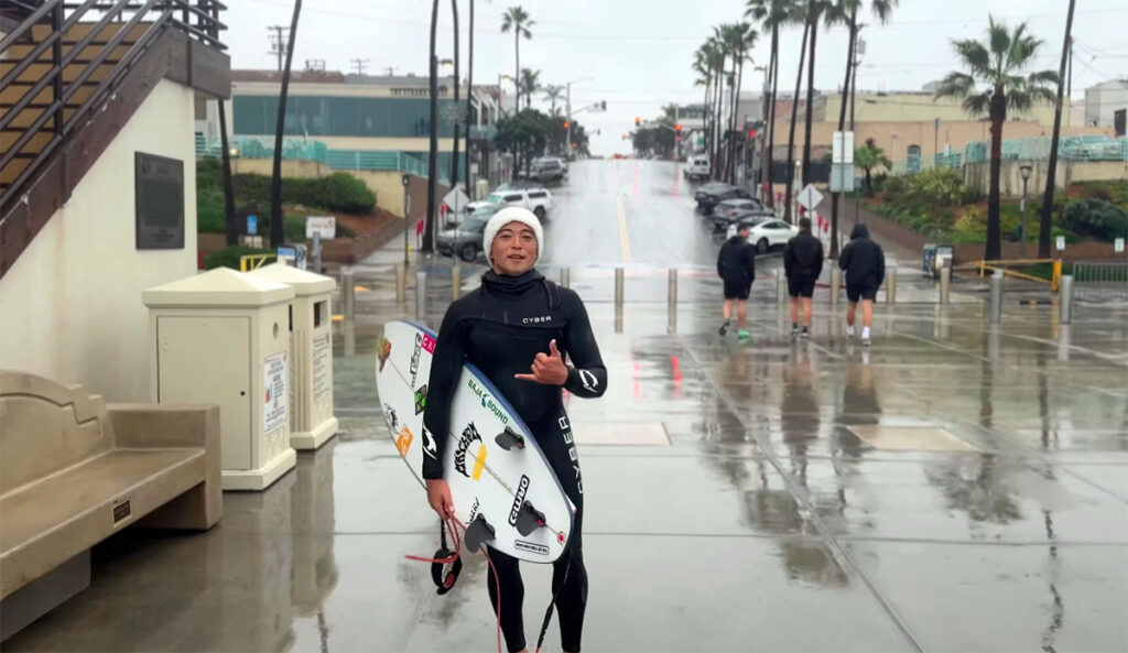 Would You Surf in Rain Like This?