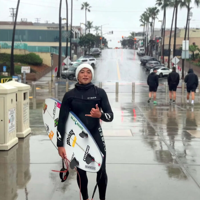 Would You Surf in Rain Like This?