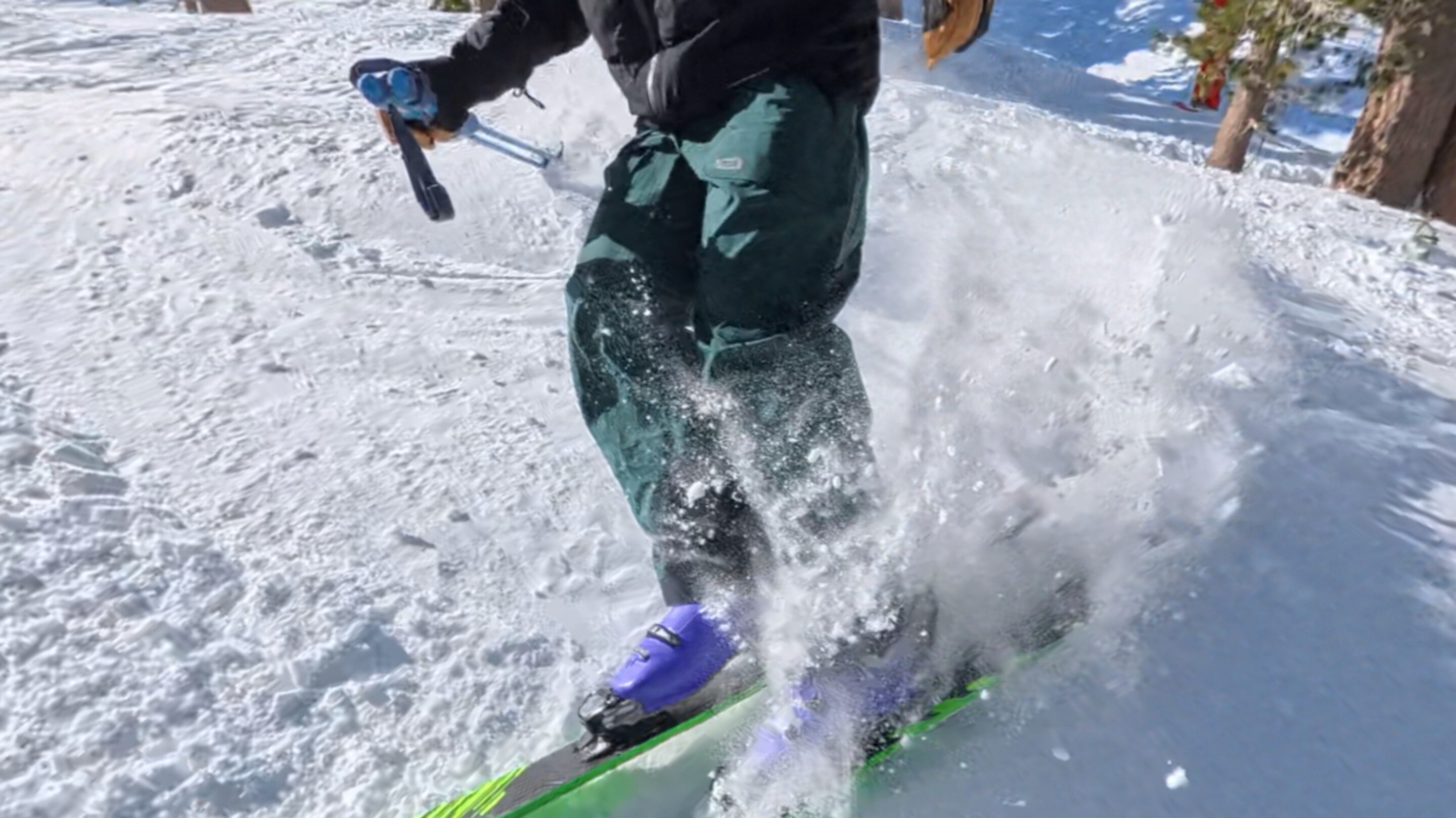 Skiing in the trew gear trewth bib