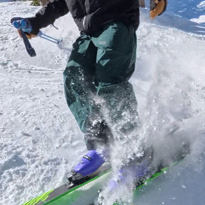 Skiing in the trew gear trewth bib