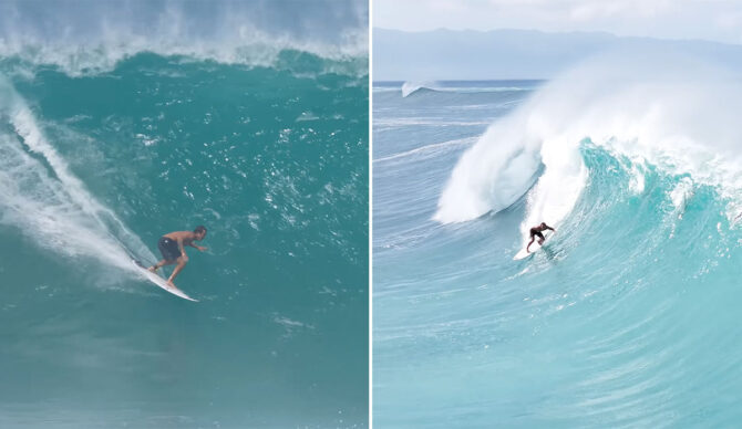 Koa Rothman surfing Pipeline