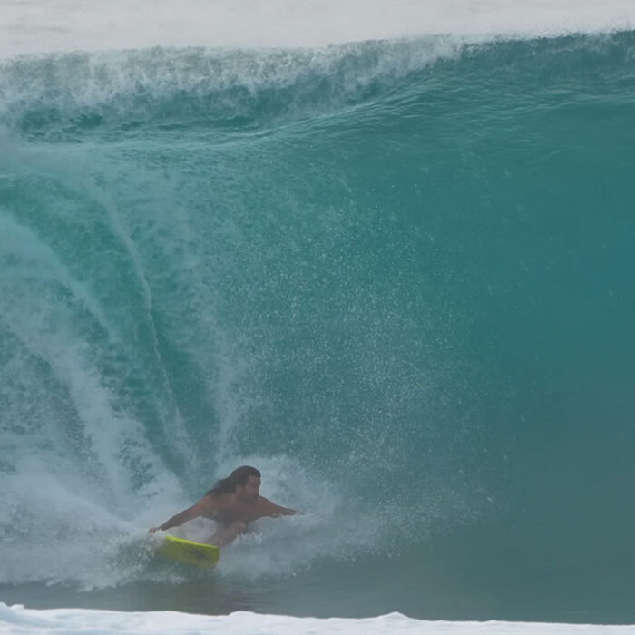 Mason Ho surfing Pipeline